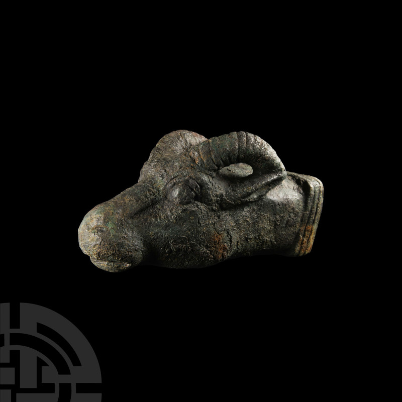 Parthian Bronze Attachment in the Form of a Gazelle's Head
Circa 3rd century B....