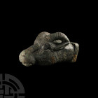 Parthian Bronze Attachment in the Form of a Gazelle's Head