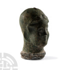 Large Eastern Roman Bronze Bust-Shaped Steelyard Weight