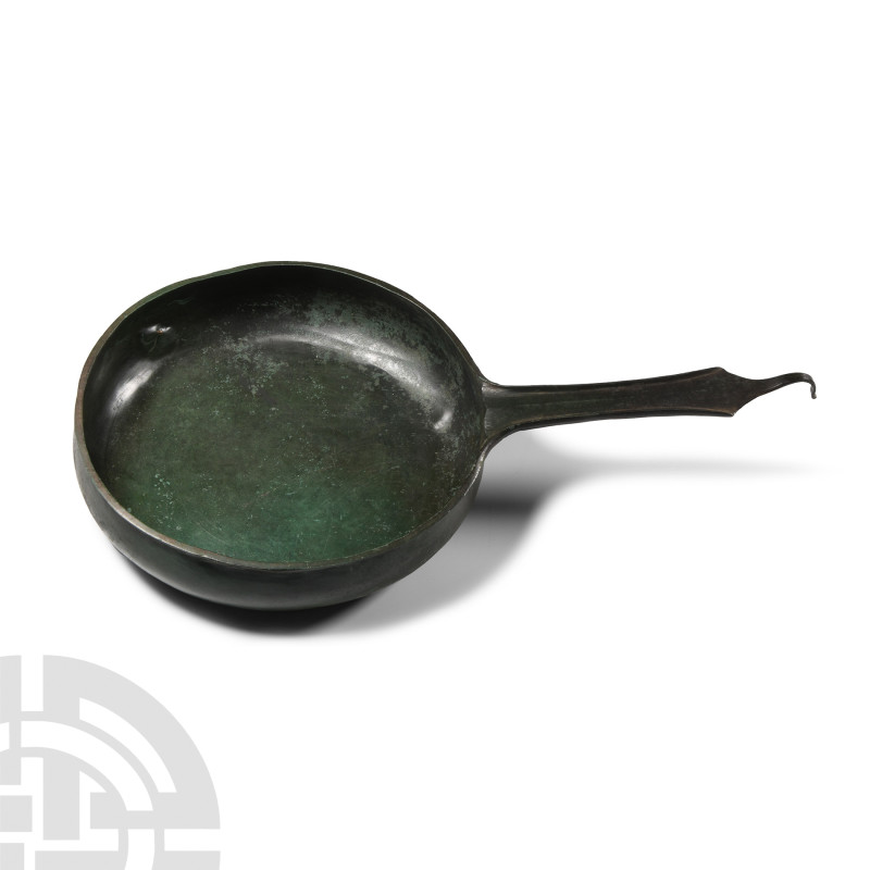 Roman Bronze Pan with Handle
1st century B.C.-1st century A.D. The bowl with a ...