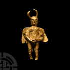 Roman Gold Miniature God Pendant