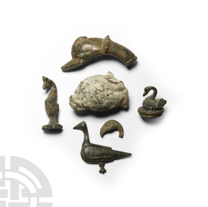 Roman Bronze Animal Collection
Mainly 1st-4th century A.D. Comprising: a dolphi...