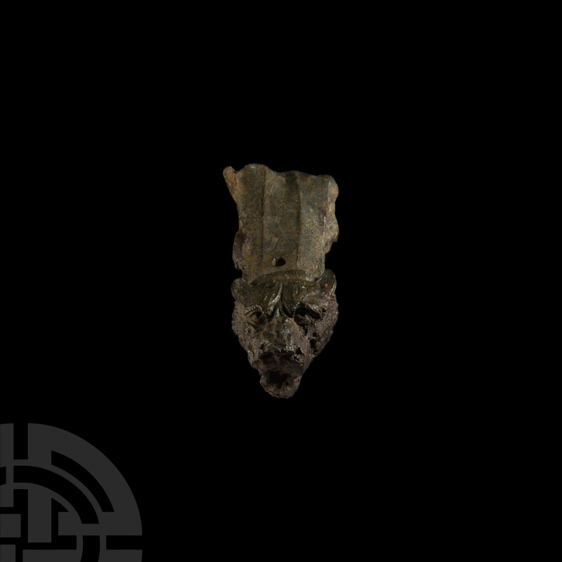 Roman Bronze Lion Fitting
2nd-3rd century A.D. Displaying a naturalistic lion's...