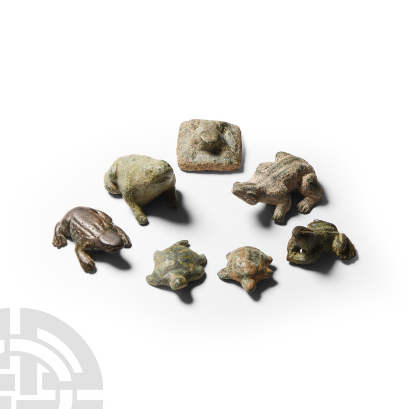 Romano-Egyptian Bronze Frog and Turtle Collection
Roman Period, 30 B.C.-323 A.D...