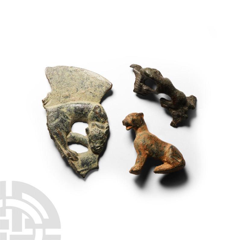 Roman Bronze Panther Collection
1st-4th century A.D. Comprising: a panther figu...