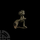 Roman Bronze Lion Statuette