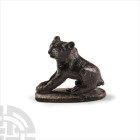 Roman Bronze Sitting Bear
