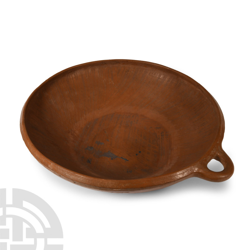 Large Western Asiatic Terracotta Bowl with Loop Handle
7th-6th century B.C. Con...