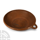 Large Western Asiatic Terracotta Bowl with Loop Handle