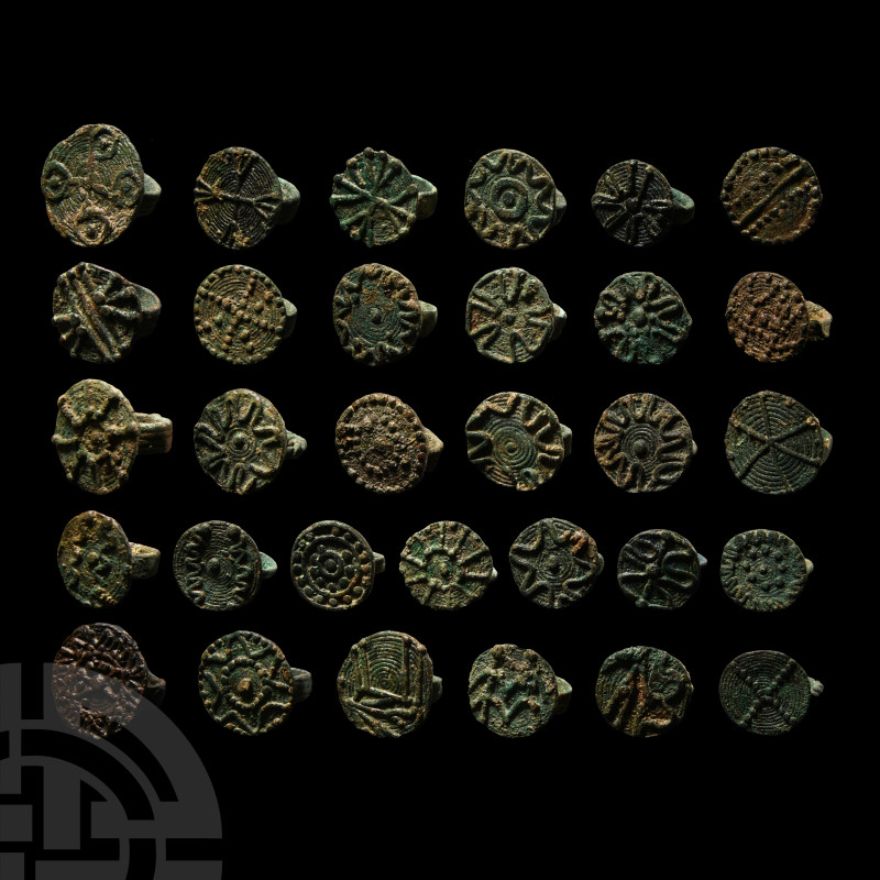 Amlash Bronze Ring Collection
1st millennium B.C. Mainly with ribbed hoop, disc...