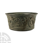 Bactrian Stone Bowl with Snakes
