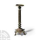 Western Asiatic Bronze Openwork Lamp Stand