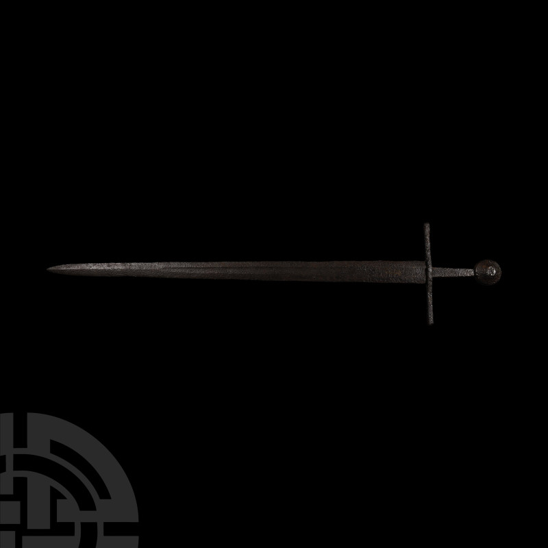 Medieval Iron Single-Handed Sword
Late 13th-early 14th century A.D. Of Oakeshot...