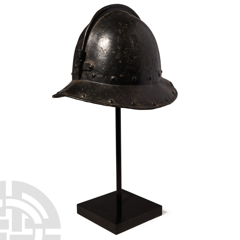 Cromwellian Pikeman's Pot Helmet
1642-1651 A.D. Of Morion Cabasset Type, the ir...
