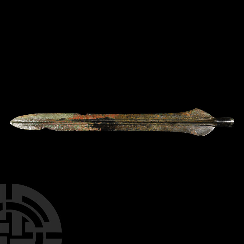 Massive Late European Bronze Age Finely Ribbed Socketted Spearhead
Circa 10th c...