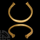 Bronze Age Gold Bracelet with Torc-Shaped Terminals