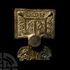 Anglo-Saxon Gilt Bronze Great Square-Headed Brooch