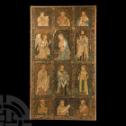 Medieval Embroidered Panel Composed of Sections of Dalmatic Garment
