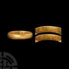Large Post Medieval 'Love for Ever' Gold Posy Ring