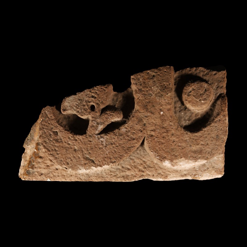 Sultanate Red Sandstone Frieze Fragment
North India, probably Delhi, circa 1220...