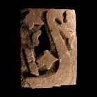 Sultanate Red Sandstone Frieze fragment