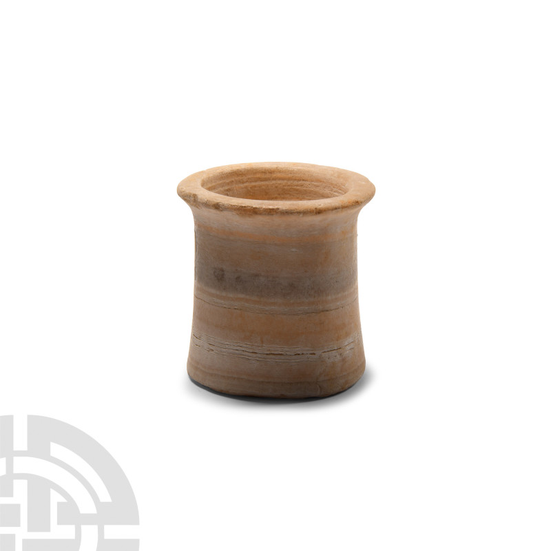 Egyptian Banded Alabaster Jar
Late Period-Ptolemaic Period, 664-30 B.C. The bod...