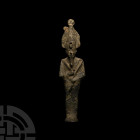 Egyptian Bronze Mummiform Osiris Statuette