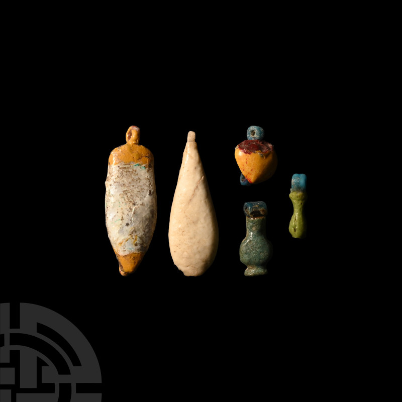 Egyptian Faience Amulet Group
New Kingdom, Amarna Period, 1353-1336 B.C. Compos...