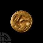 Archaic Greek Gold Intaglio with Mythical Creature