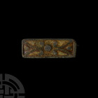 Roman Bronze Enamelled Plate Brooch