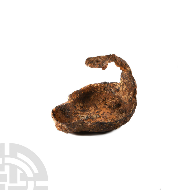 'The Ousden' Roman Iron Hanging Oil Lamp
1st-4th century A.D. With an oval-shap...