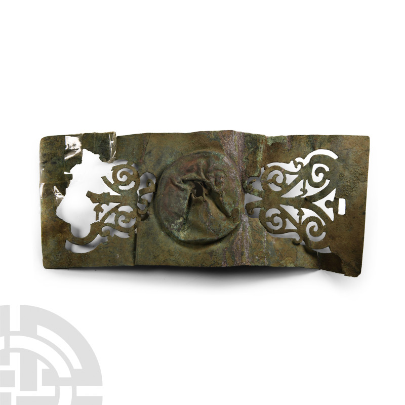 Large Roman Bronze Military Mount
2nd-3rd century A.D. Composed of a central do...