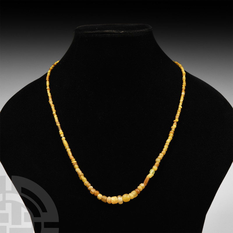 Roman Glass and Other Mixed Bead String
Circa 1st century A.D. and later. A res...
