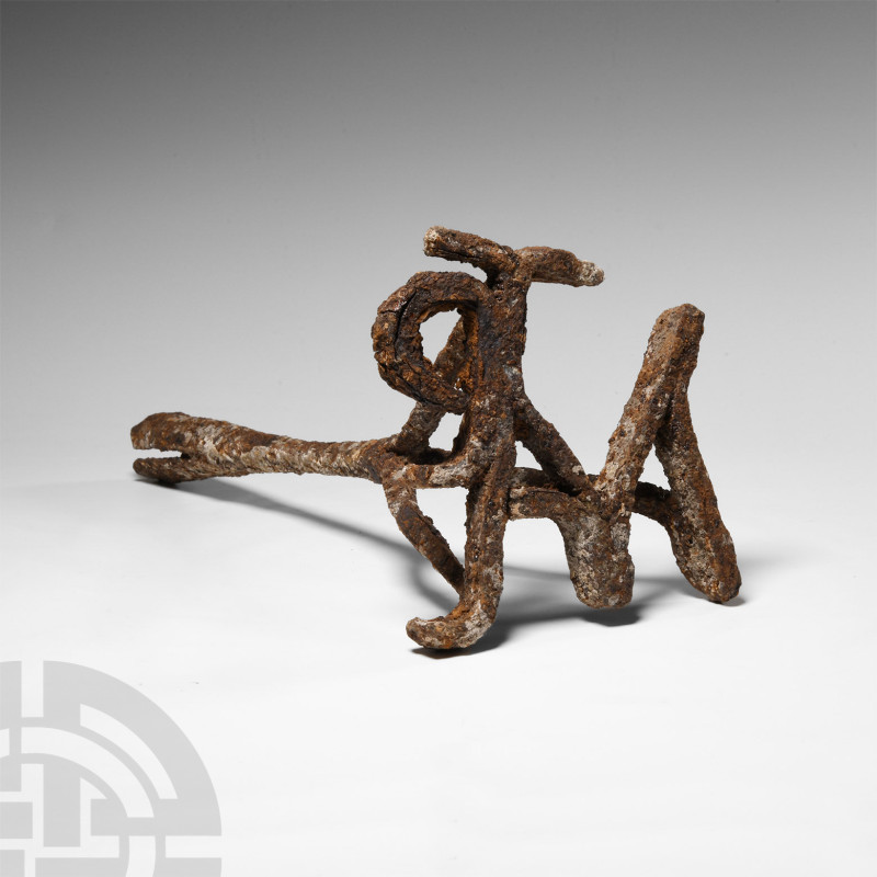 Late Roman Iron Branding Signaculum
5th-6th century A.D. Featuring an elaborate...