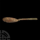 Roman Bronze Spoon