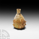 Roman Period Iridescent Glass Bottle with Pimples