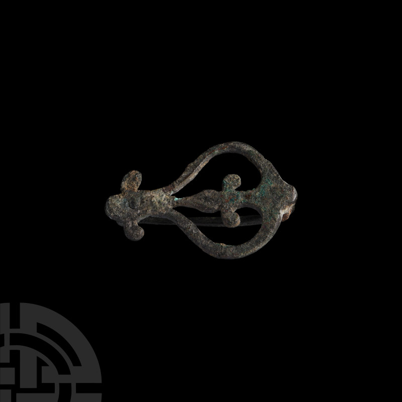 Roman Bronze Openwork Plate Brooch
Circa 2nd century A.D. Comprising an openwor...