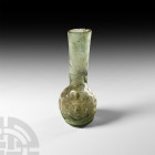 Roman Glass Janus Head Flask