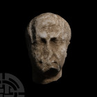 Roman Marble Head of a Man