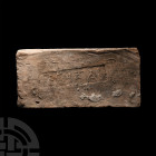 Roman Ceramic Brick with Military Stamp for Legio I Italica