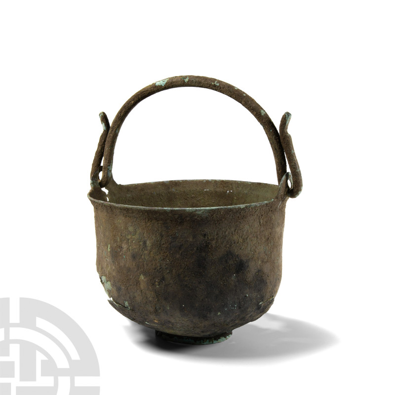 Roman Bronze Situla
1st century B.C.-1st century A.D. Comprising a bell-shaped ...