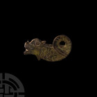 Roman Bronze Hippocamp Brooch