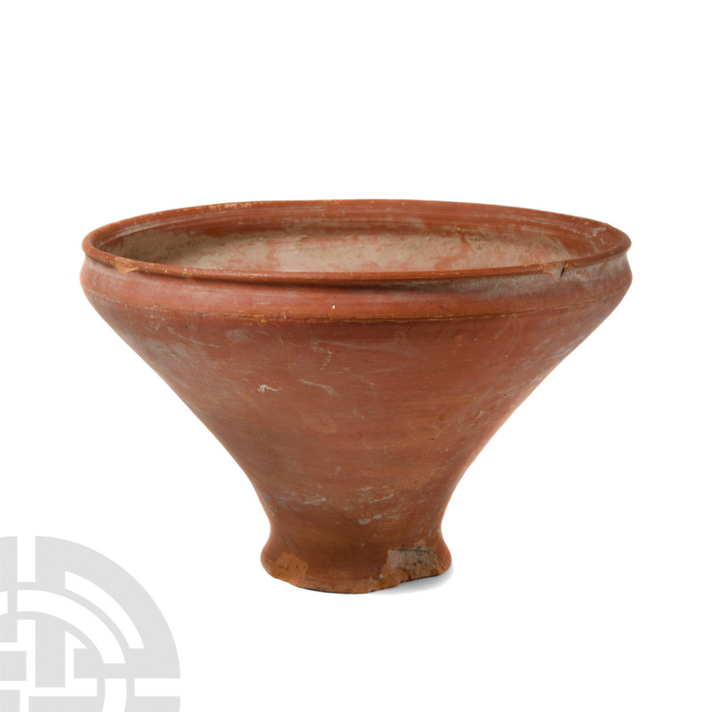 Roman Ceramic Conical Vessel
1st-4th century A.D. Featuring an inverted shoulde...