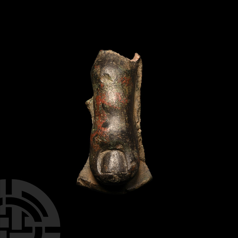 Large Roman Bronze Statue Toe
1st-2nd century A.D. Modelled with naturalistic n...