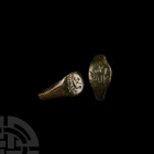 Roman Bronze Ring with Bird