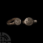 Byzantine Bronze Ring with Bird