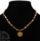 Byzantine Gold Coin Bead Necklace