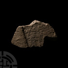 Babylonian Clay Brick Fragment with Cuneiform