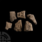 Mesopotamian Clay Cuneiform Tablet Fragment Group