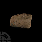 Babylonian Nebuchadnezzar II Period Glazed Clay Brick Fragment